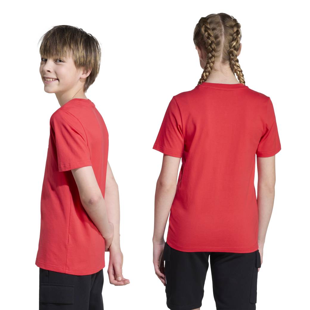 Adidas Camiseta JV5194 INF COLEGIATTE Pure Ruby Algodao -2-